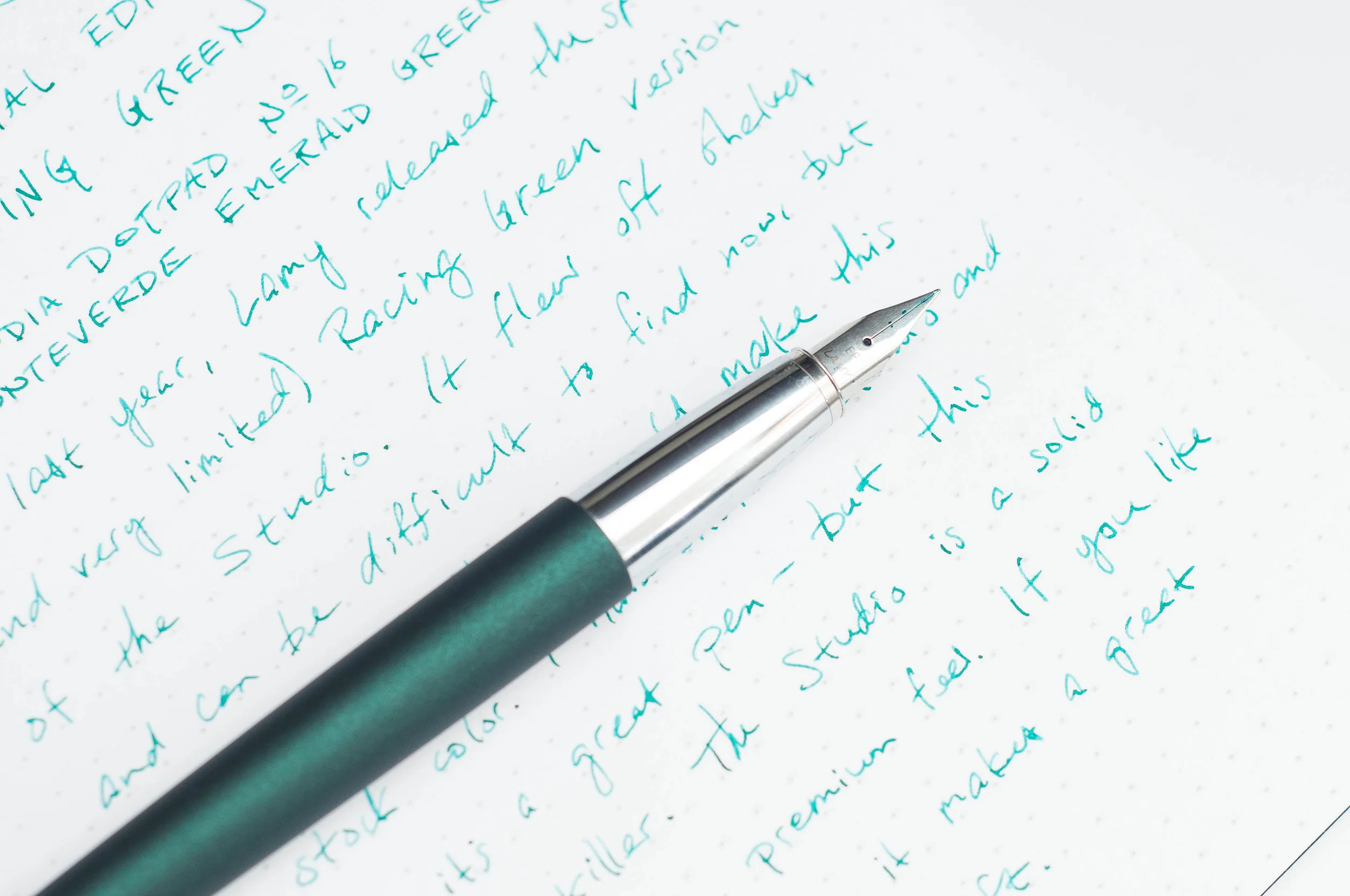 Lamy Studio Racing Green Fountain Pen Review — The Pen Addict